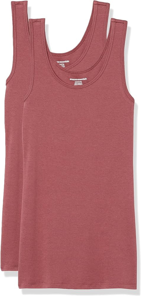 Amazon Essentials Women's Slim-Fit Tank, Pack of 2 | Amazon (US)