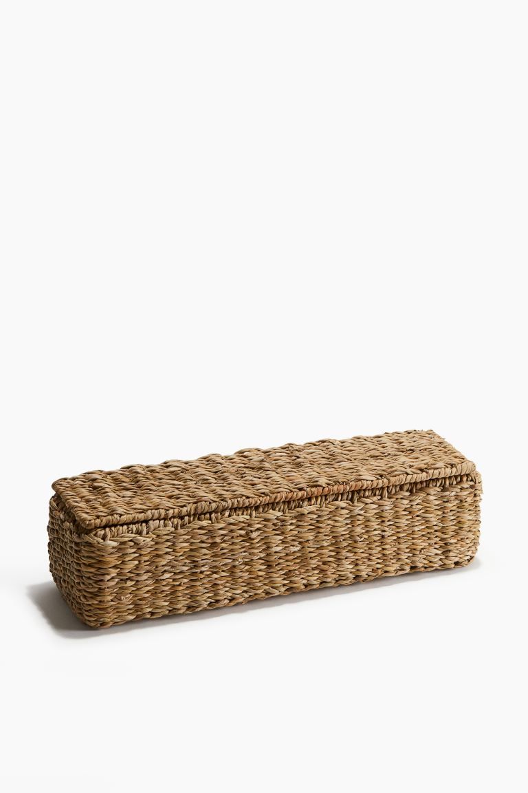 Seagrass Storage Basket with Dividers - Dark brown - Home All | H&M US | H&M (US + CA)