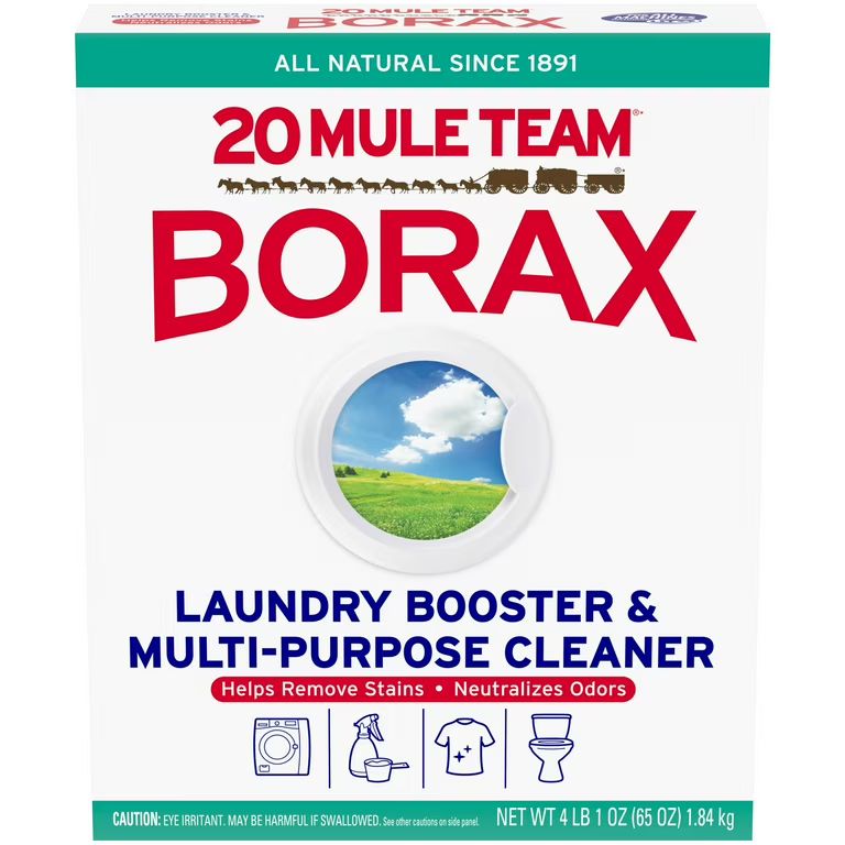 20 Mule Team All Natural Borax Laundry Detergent Booster & Multi-Purpose Household Cleaner, 65 Ou... | Walmart (US)