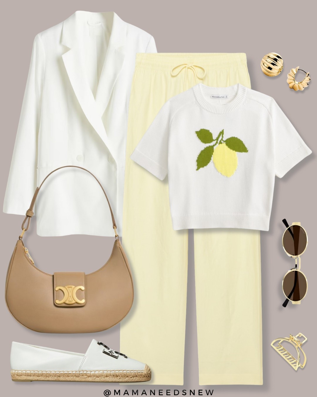 A spring outfit with blazer, pull on pants, graphic knit tshirt, shoulder bag & espadrille flatLeno

#LTKSaleAlert #LTKSpringSale #LTKStyleTip