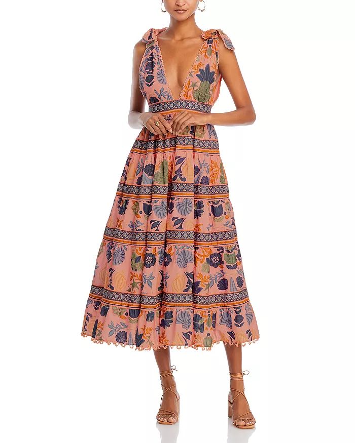 Seashell Tapestry Cotton Midi Dress | Bloomingdale's (US)