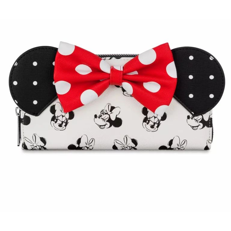 Disney Parks Minnie Black and Red Bow Polka Dot Wallet New with Tag - Walmart.com | Walmart (US)