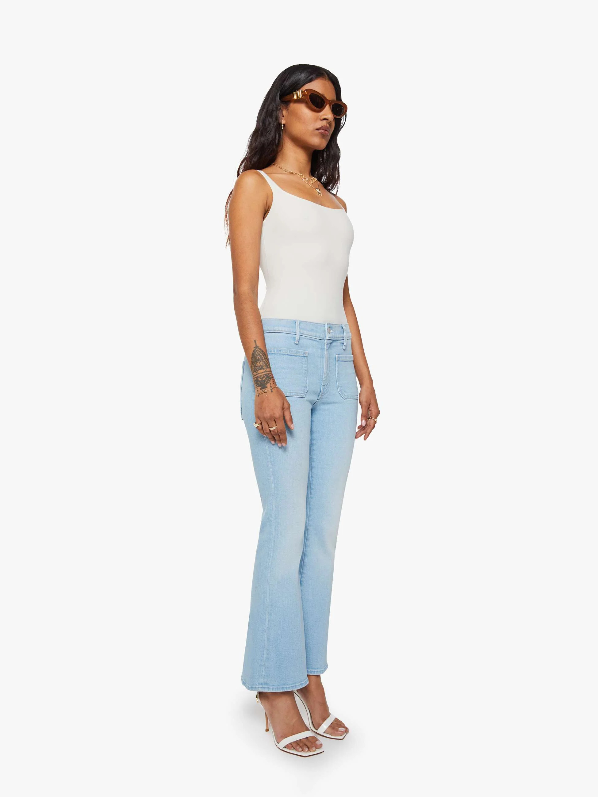 PETITES The Lil Patch Pocket Weekender - Sauced By Six | Mother Denim