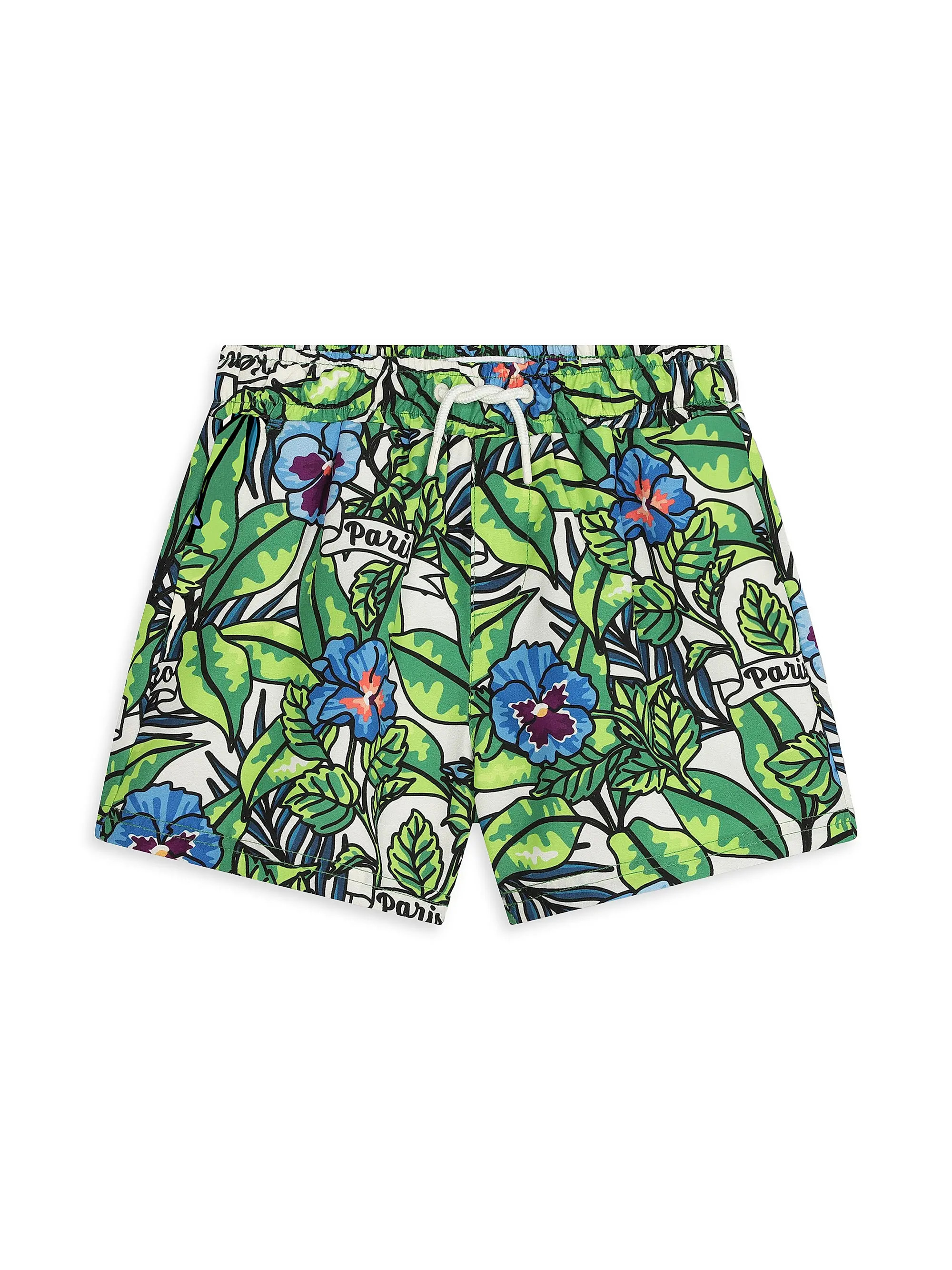 Little Boy's & Boy's Logo Floral Swim Shorts | Saks Fifth Avenue