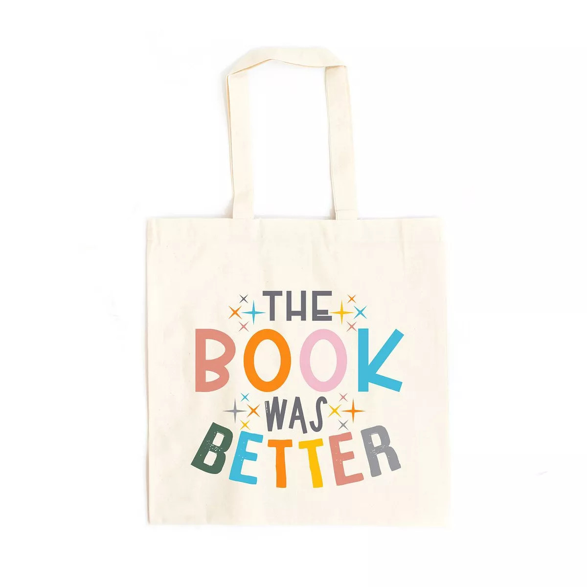 City Creek Prints The Book Was Better Canvas Tote Bag - 15x16 - Natural | Target