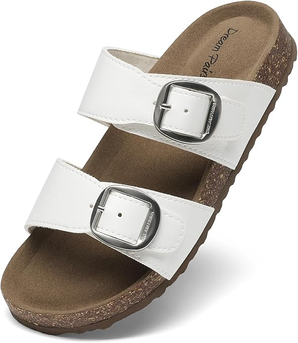 DREAM PAIRS Girls Boys Slides For Kids Non-Slip with Adjustable Straps for Indoor & Outdoor Toddl... | Amazon (US)