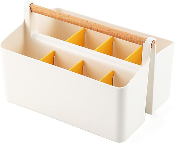 Marker Organizer, Art Caddy with Handle, Art Supply Storage Organizer with Adjustable Dividers, P... | Amazon (US)