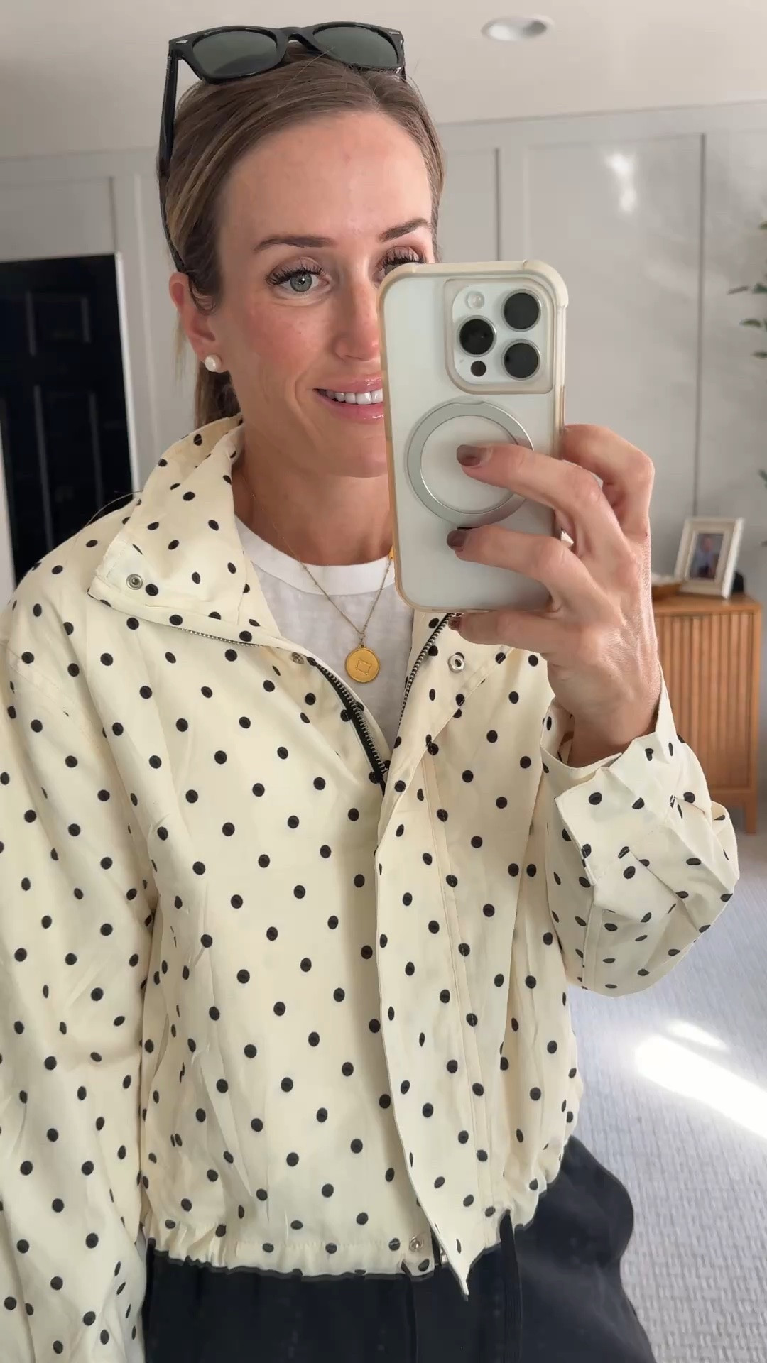 Lightweight jacket from Amazon 
Jacket for fall 
Polkadot jacket

#LTKmomlife #LTKootd #LTKgrwm