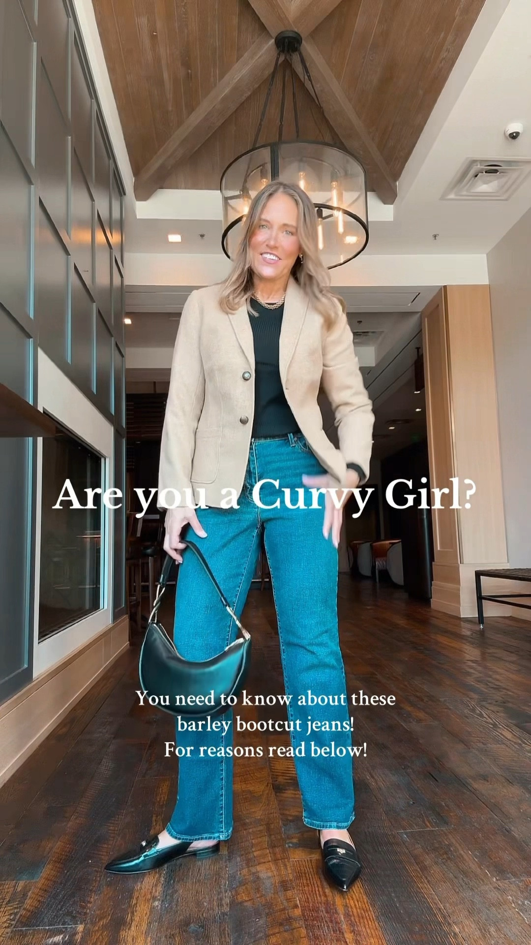 Attention curvy girls who like a bootcut jean, but not too big of bootcut which make them more flares. These are tasteful, classic and give a classic look! Love these!  I have a size 10 curvy fit and I love them. Perfect for my size! A little smaller on the top than the bottom! 

#LTKMidsize #LTKOver40 #LTKStyleTip