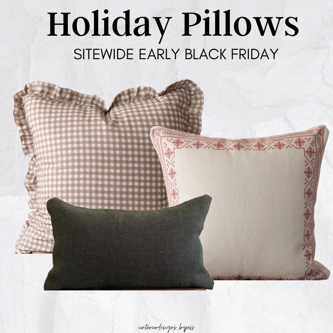 My highly loved pillow covers are currently on sale for early black Friday sales. Site wide 20% off with clearance up to 70% off! These are some of my favorite pillow combos for the holiday season.

USE CODE SHOPEARLY AT CHECKOUT 😘

Christmas decor 
Christmas pillows 

#LTKHoliday #LTKSeasonal #LTKSaleAlert