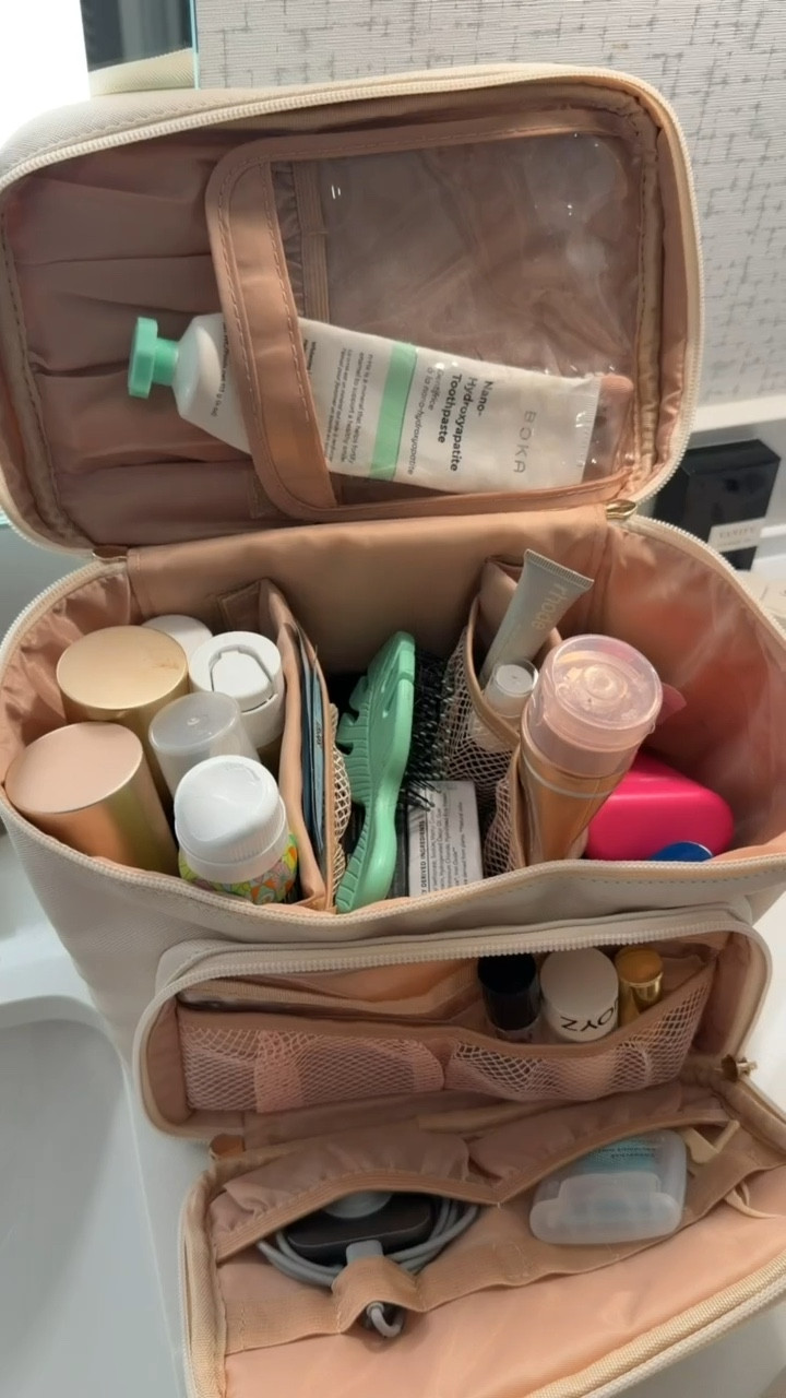 This Amazon bag is amazing, it holds all my travel things and has so much space. So many different pockets and it's super deep so fits taller products! I packed all my skincare, haircare, and daily things in here for our trip. Highly recommend. Linked my Amazon makeup case too! 

Amazon finds, Amazon beauty

#LTKTravel #LTKBeauty #LTKFindsUnder50