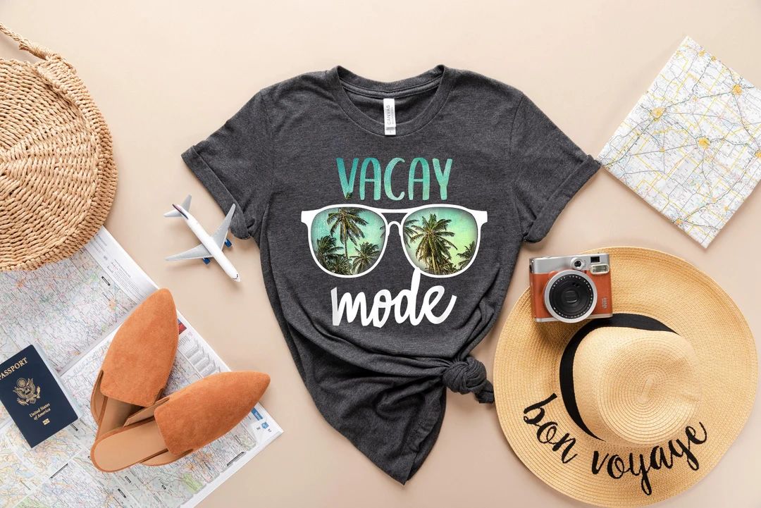 Vacay Mode Shirt, Vacation Shirt, Vacay Mode, Camping Shirt, Travel Shirt, Adventure Shirt, Road ... | Etsy (US)
