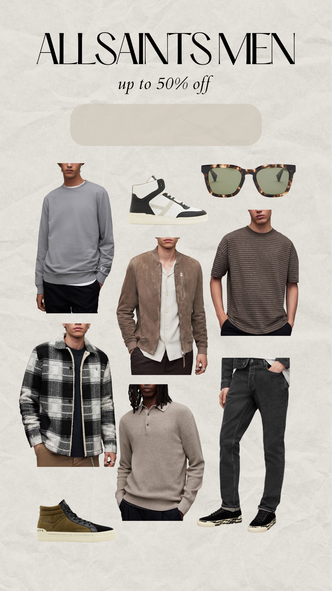 Roundup of men’s pieces from the AllSaints sale - up to 50% off sitewide! 

Men’s fashion, men’s fall fashion, best men’s clothes from AllSaints, AllSaints sale, 

#LTKstyletip #LTKsalealert #LTKmens