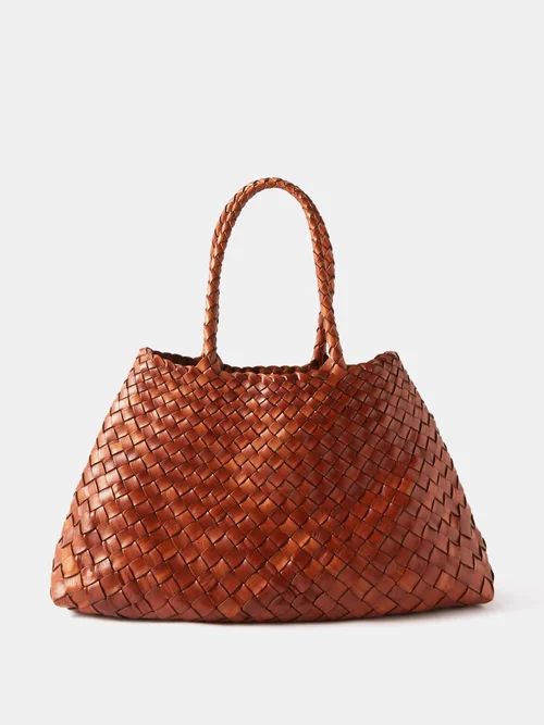 Dragon Diffusion - Santa Croce Large Woven-leather Basket Bag - Womens - Tan | Matches (UK)