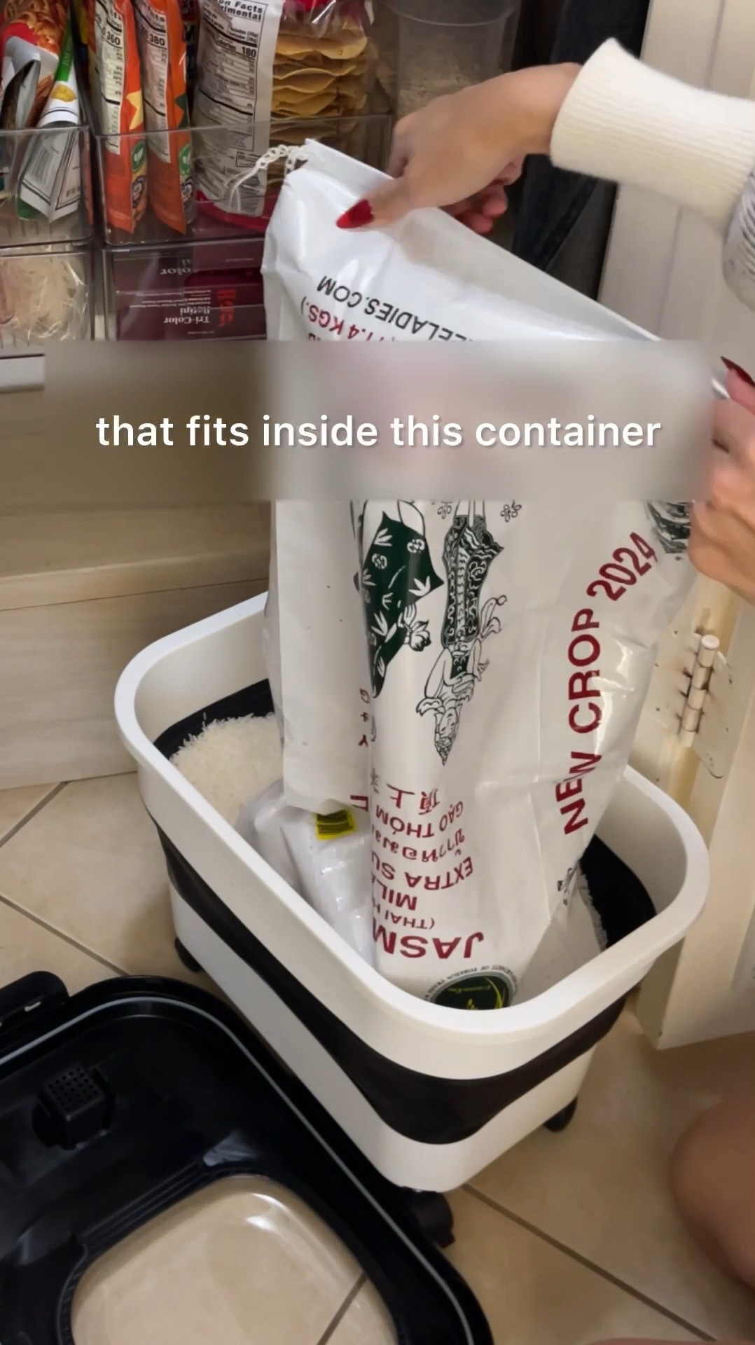 One way to feed a family for less? 🍚 RICE. You can do just about anything with it, and I like to buy in bulk to get the best jasmine rice available to have on hand all season long. 

In order to keep the rice, fresh and flavorful, I recommend storing it in a container like this which has rubber seals to help keep air out and a convenient fliptop so you can easily scoop from the container. This food storage container is also collapsible and has wheels, which come in handy when I roll the container in and out to refill the rice. 

Related: large food storage, rice storage container, grain storage, collapsible bin, 25lb bag, kitchen storage, dog food container, jumbo food storage bin, pantry organization, pantry storage, jasmine rice

#LTKHome #LTKFamily