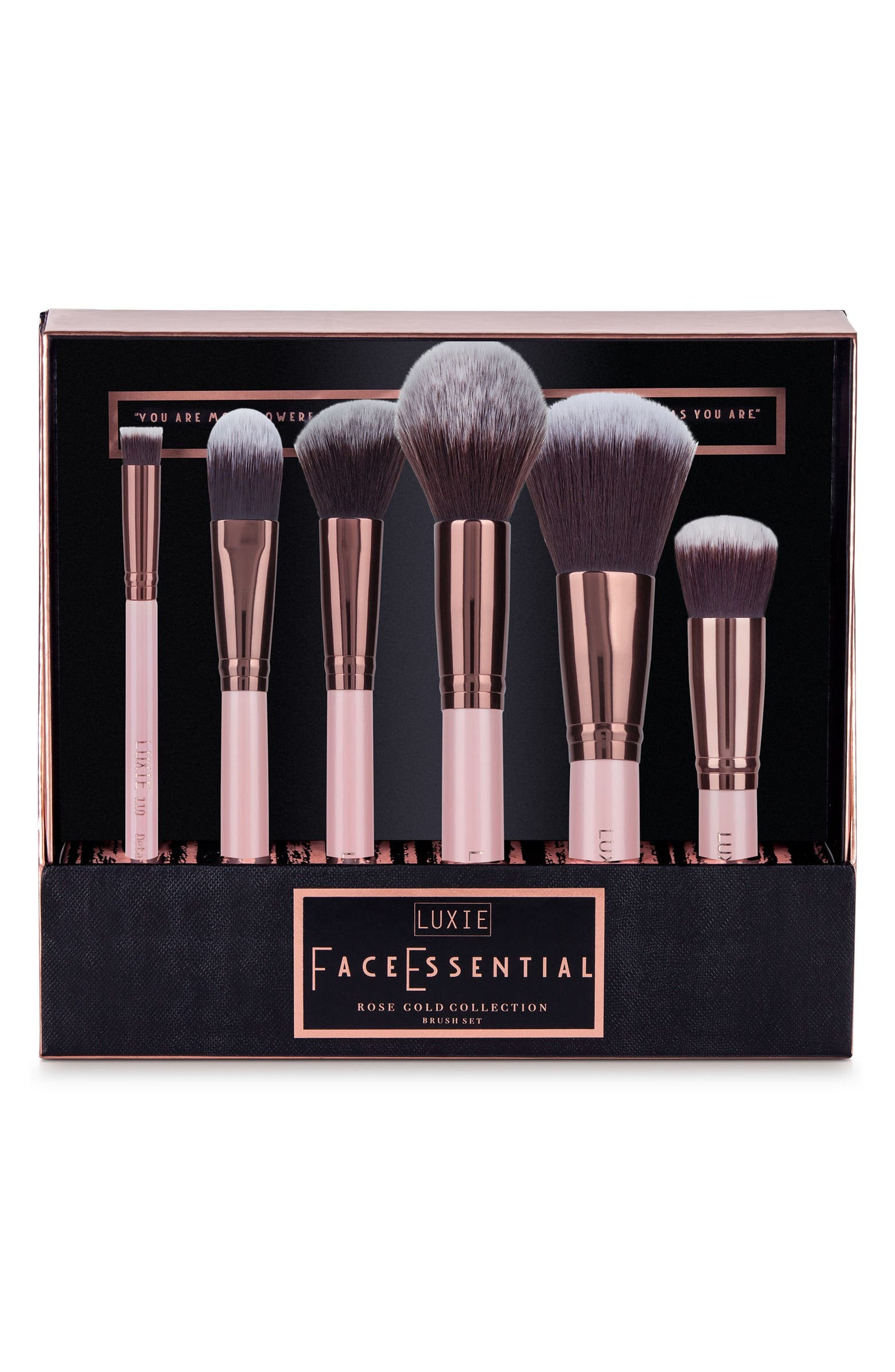 Luxie Rose Gold Face Essential Brush Set (USD $110 Value) | Nordstrom | Nordstrom