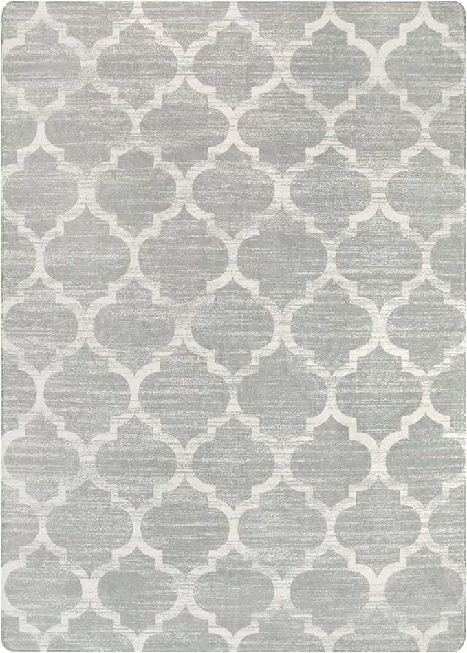 Lahome Moroccan Machine Washable Area Rugs-5x7 Rug for Living Room, Non-Slip Throw Large Grey Rug... | Amazon (US)