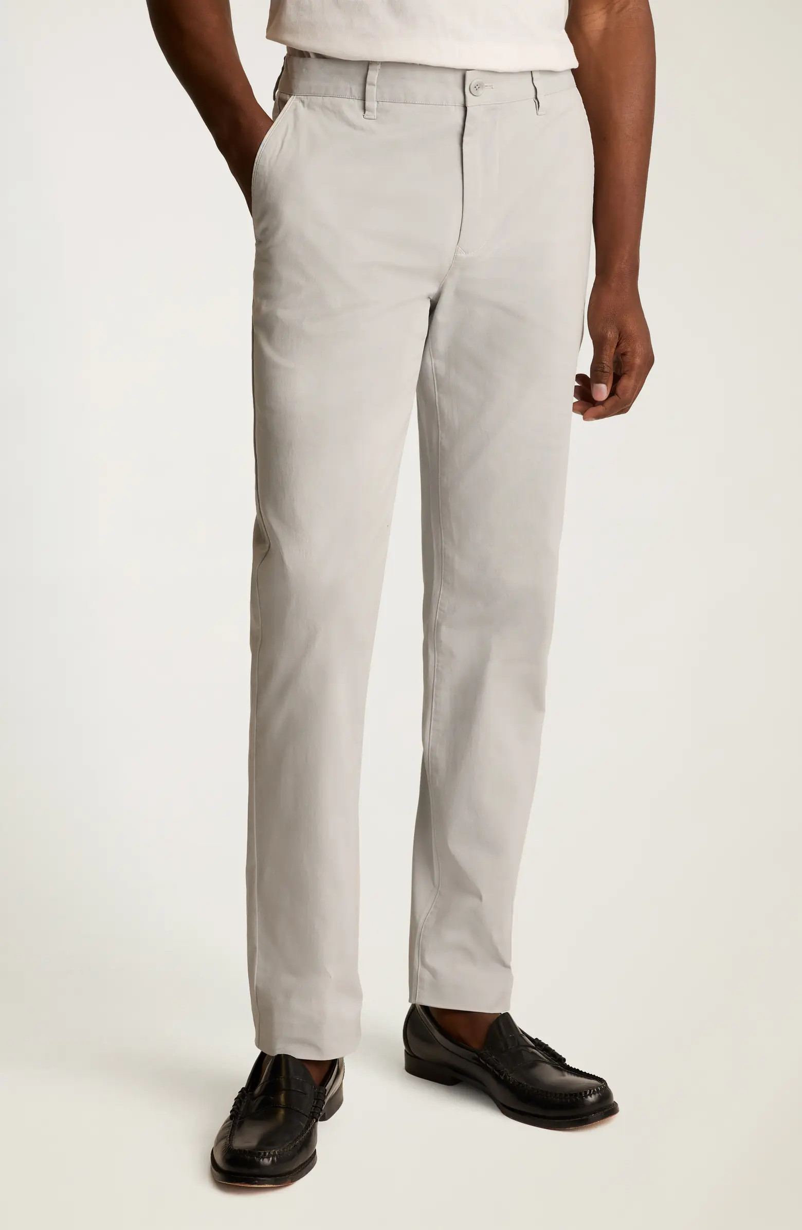 Flat Front Stretch Cotton Chinos | Nordstrom