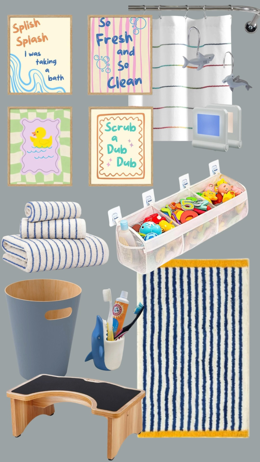 Loving these home decor design finds for any kids bathroom!

#LTKHome