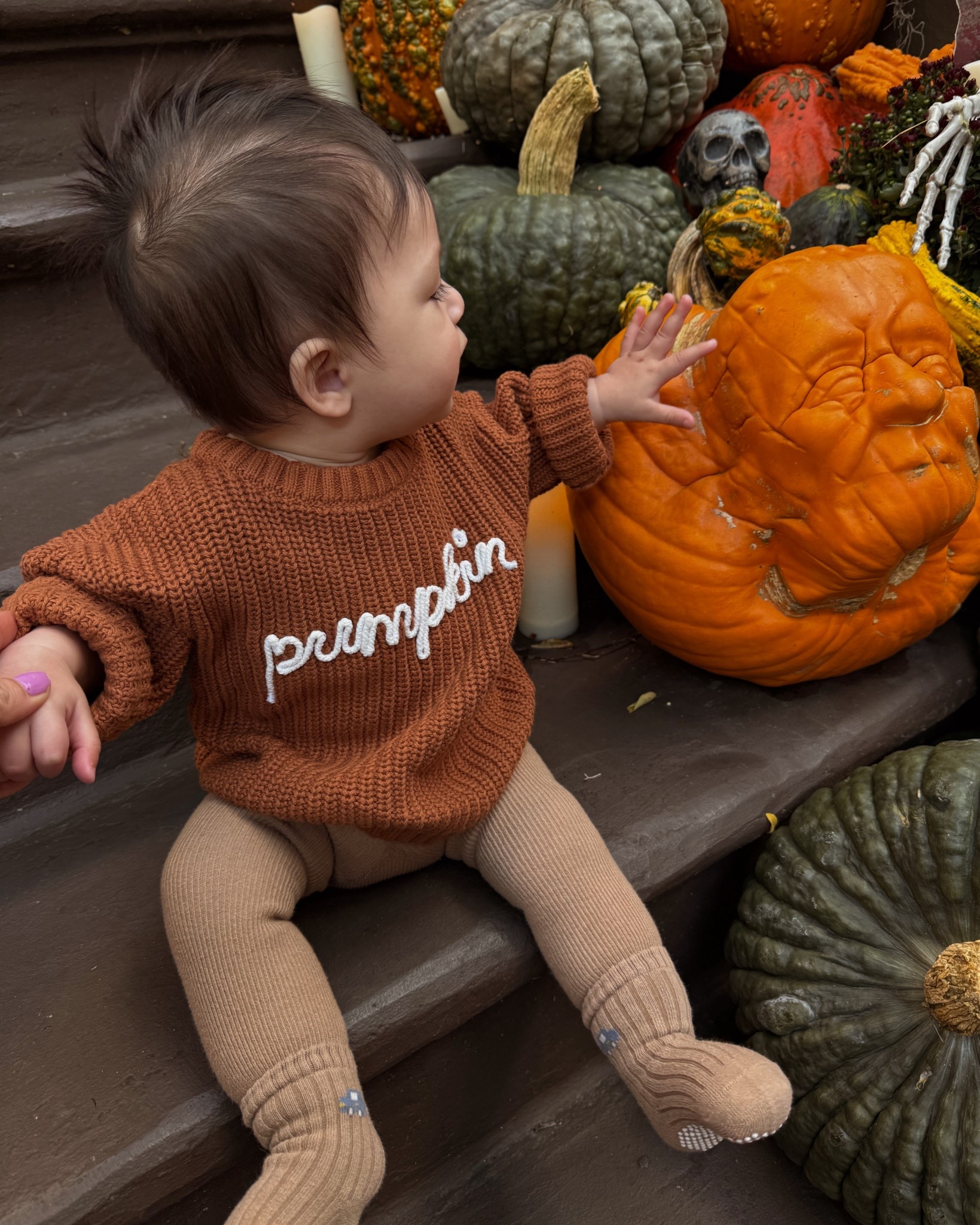 Pumpkin sweater & we love these socks comes in a set of 6 from Amazon 

#LTKBaby #LTKSeasonal #LTKHalloween