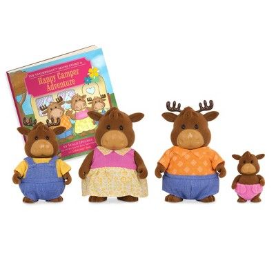 Li'l Woodzeez Miniature Animal Figurine Set - Vanderhoof Moose Family | Target