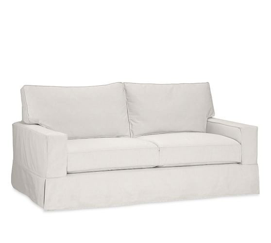PB Comfort Square Arm Slipcovered Sofa | Pottery Barn (US)
