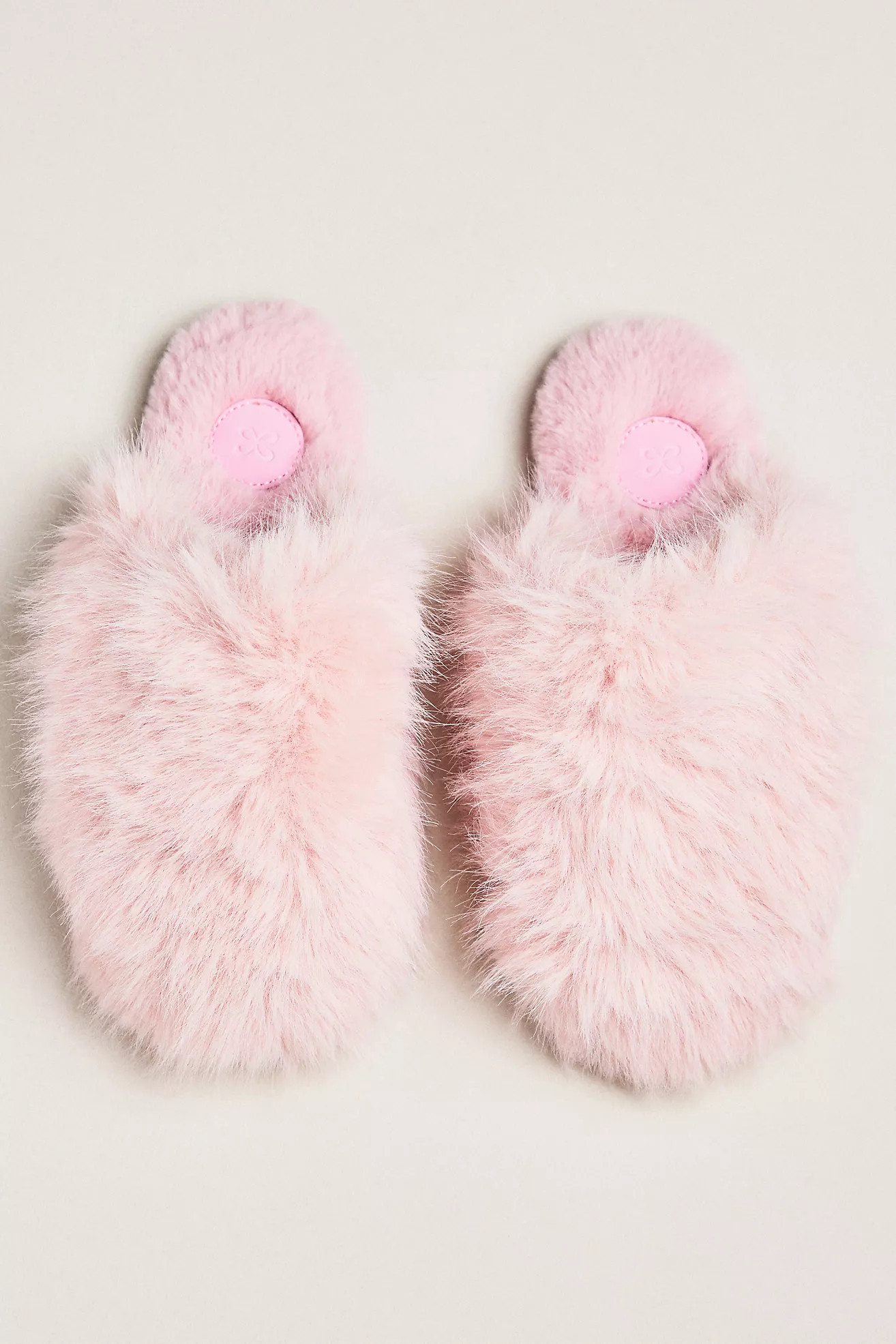 Maeve Fuzzy Faux-Fur Slippers | Anthropologie (US)