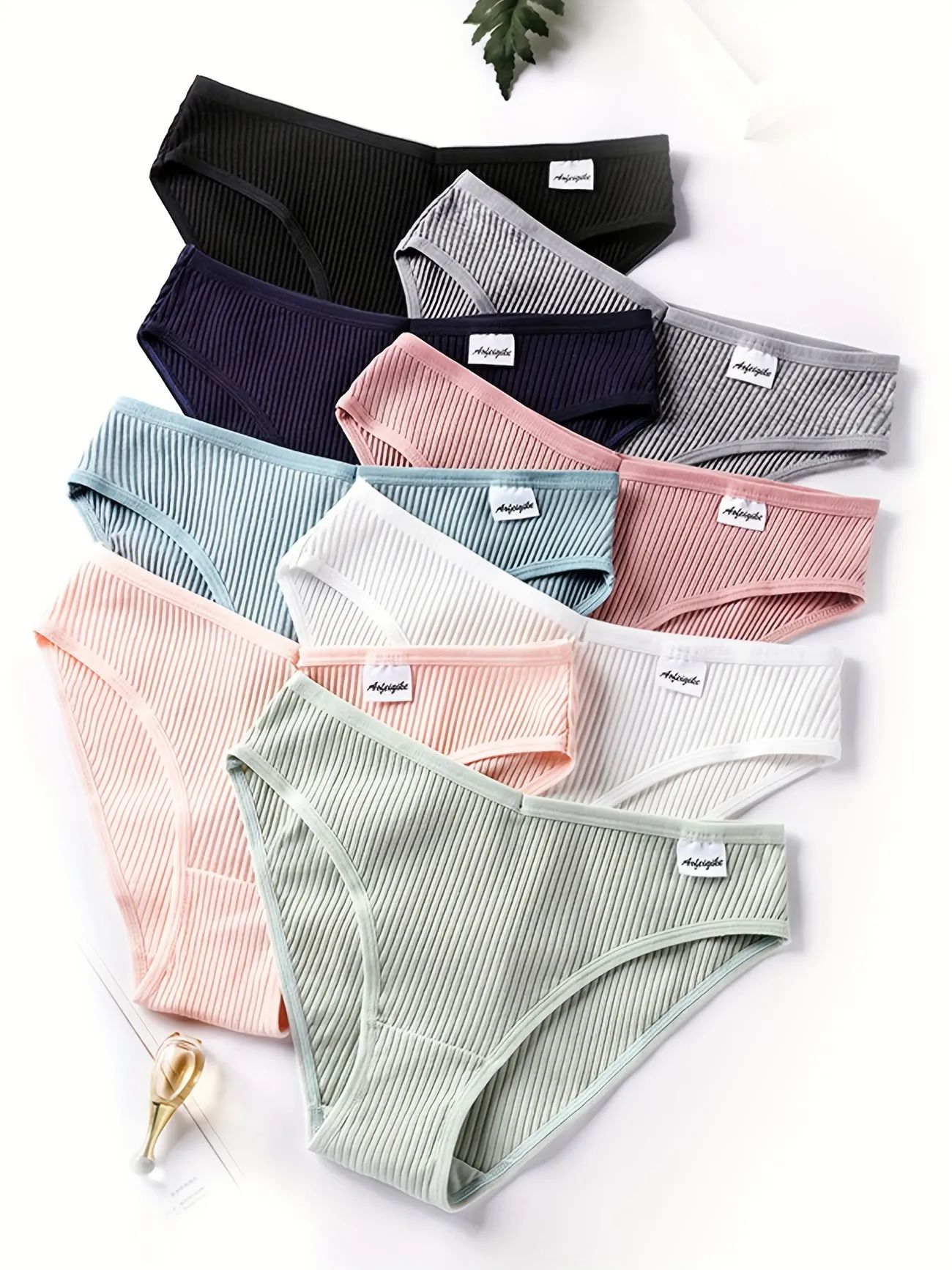 8pcs Seamless Ribbed Bikini, Comfy & Breathable Low Waist Panties, Women's Lingerie & Underwear | Temu Affiliate Program