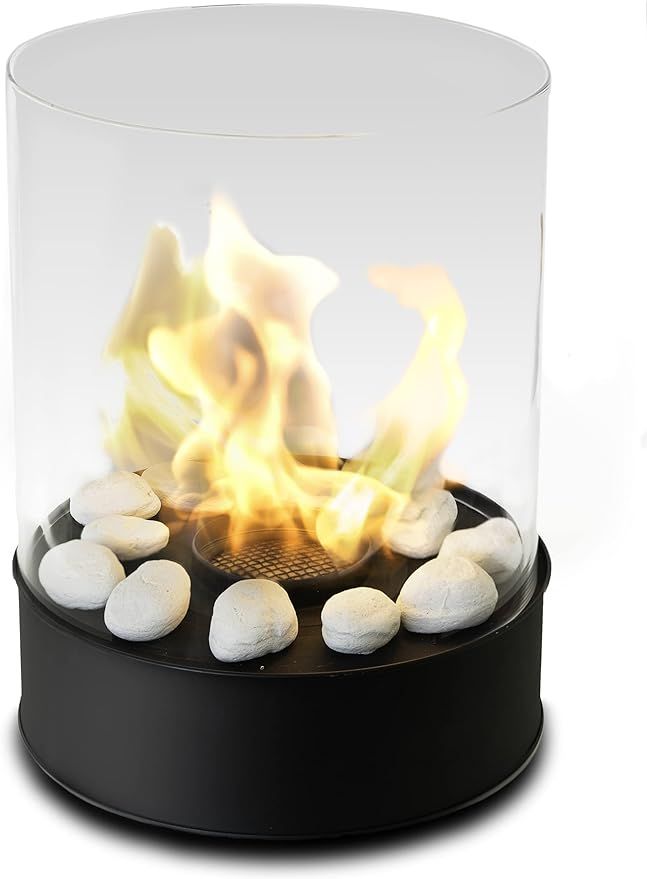 Planika Chantico - Tabletop Bioethanol Fireplace - 3.5 Hours Burning Time, 2.5kW Heat Output - In... | Amazon (UK)