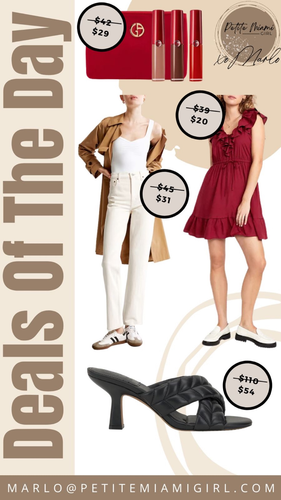 Sunday Deals 
Clothing,  Beauty and Heels. 
Also, cherry red is one of the trending colors for this Fall season . 

#LTKstyletip #LTKover40 #LTKsalealert