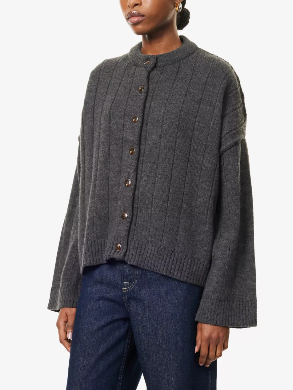 Bryant Ribbed Knitted Cardigan | Selfridges