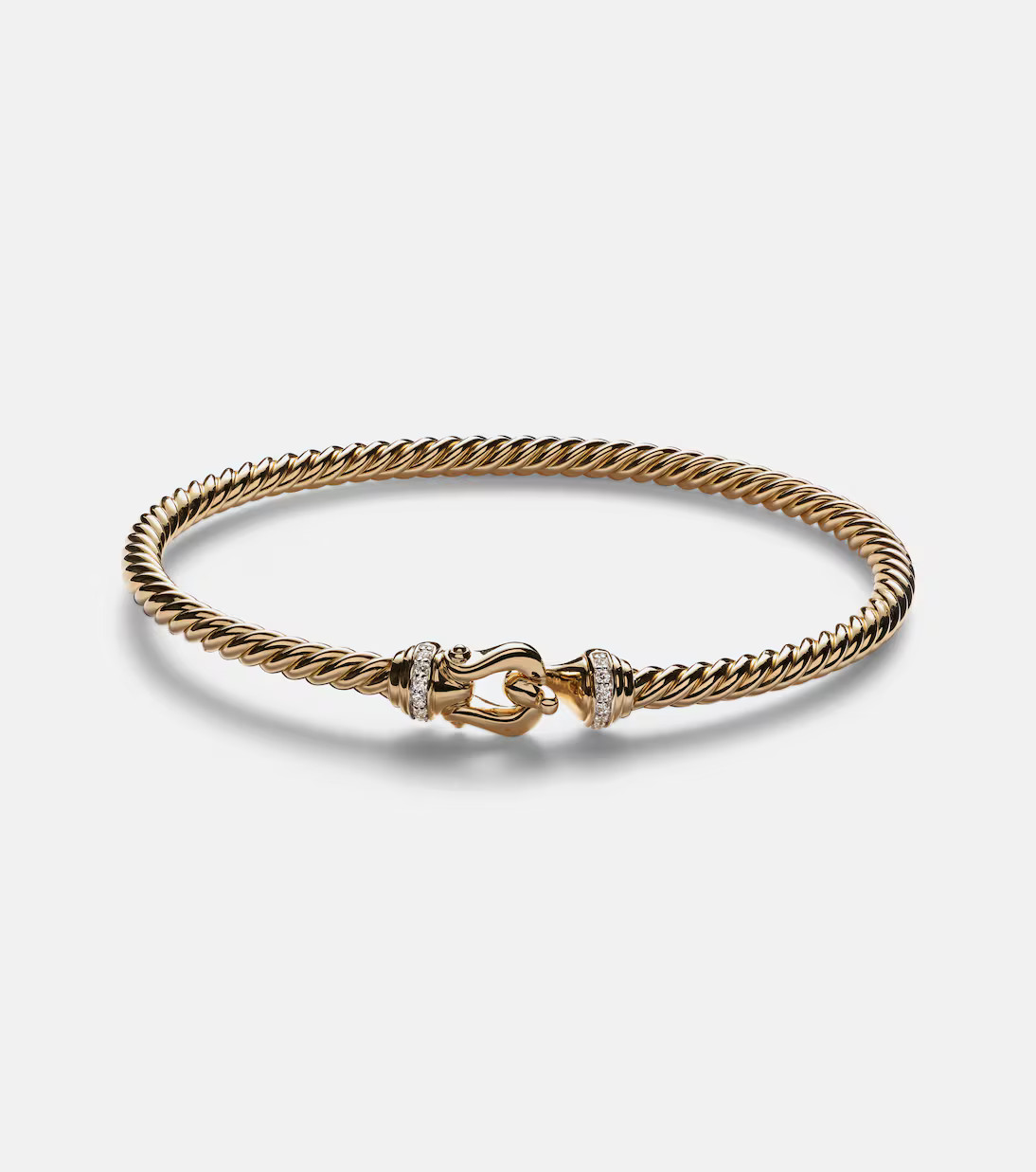 Buckle Cablespira® 18kt 골드 다이아몬드 뱅글 | Mytheresa (INTL)