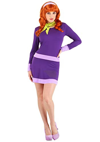 Fun Costumes Women's Scooby Doo Daphne Costume, Scooby-Doo Character Purple Dress Outfit for Cosplay & Halloween, X-Large | Amazon (US)