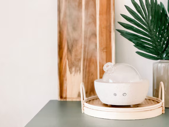 Glass Dome & Speckled White Concrete Diffuser Essential Oil | Etsy | Etsy (US)