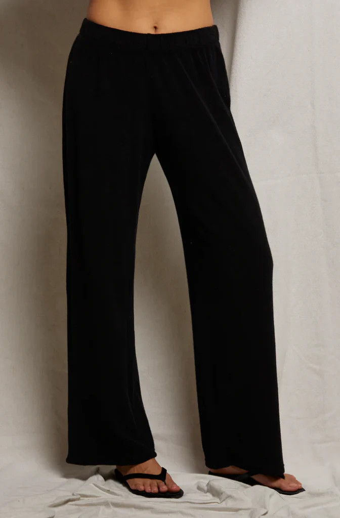 Perfect White Tee Katie Loop Terry Straight Leg Pants | Ama La Vita