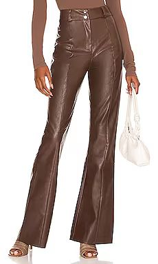 MAJORELLE Blake Pant in Chocolate Brown from Revolve.com | Revolve Clothing (Global)
