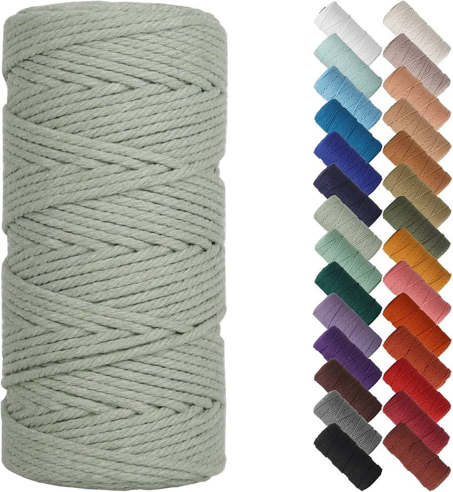 Amazon.com: NOANTA Dark Green Macrame Cord 3mm x 109yards, Colored Macrame Rope, Cotton Rope Macr... | Amazon (US)