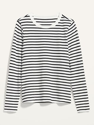 Long-Sleeve EveryWear Striped T-Shirt for Women | Old Navy (US)