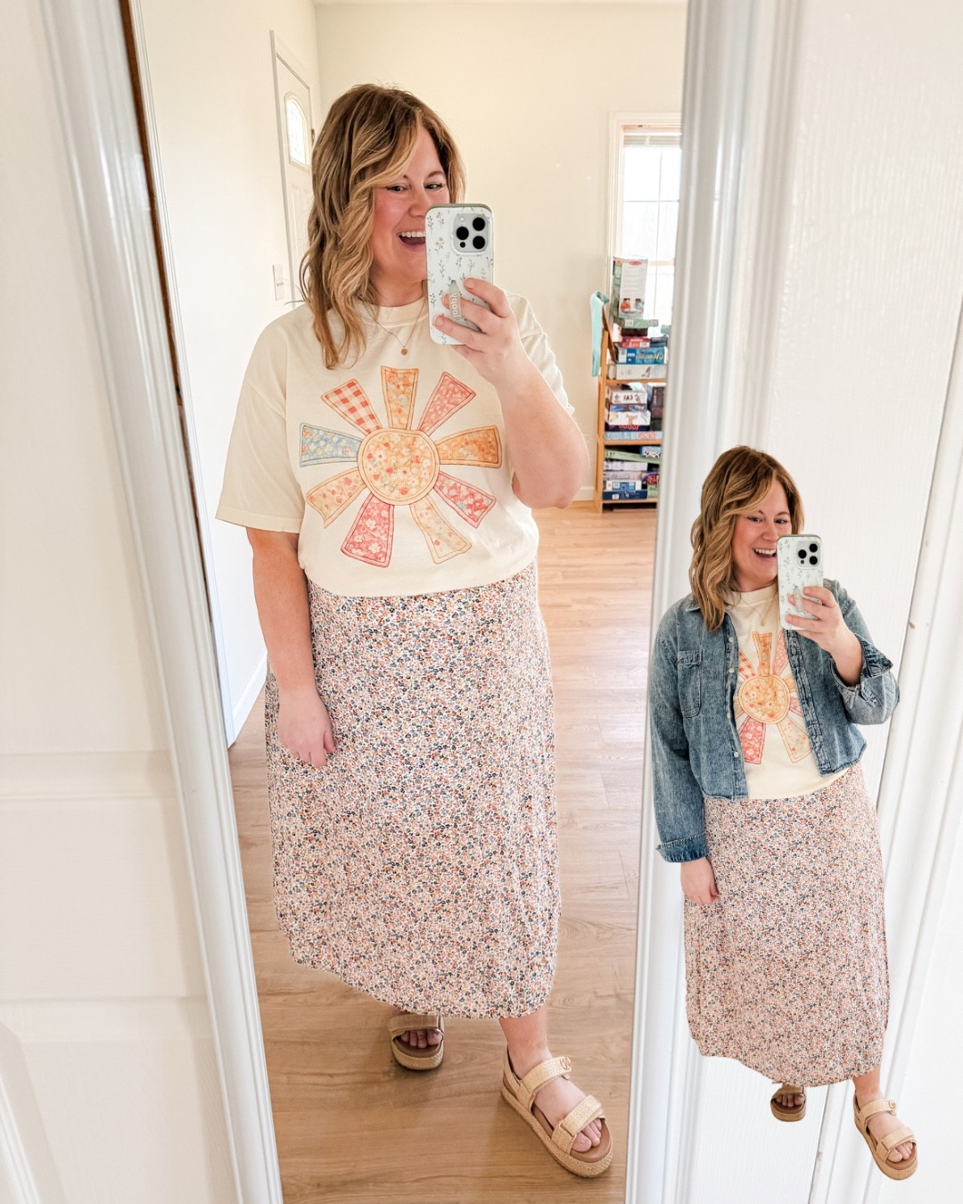 Wearing an XL in my graphic tee (use code STEPHSHARES20 to save!) and skirt.

#LTKWorkwear #LTKMidsize #LTKBump