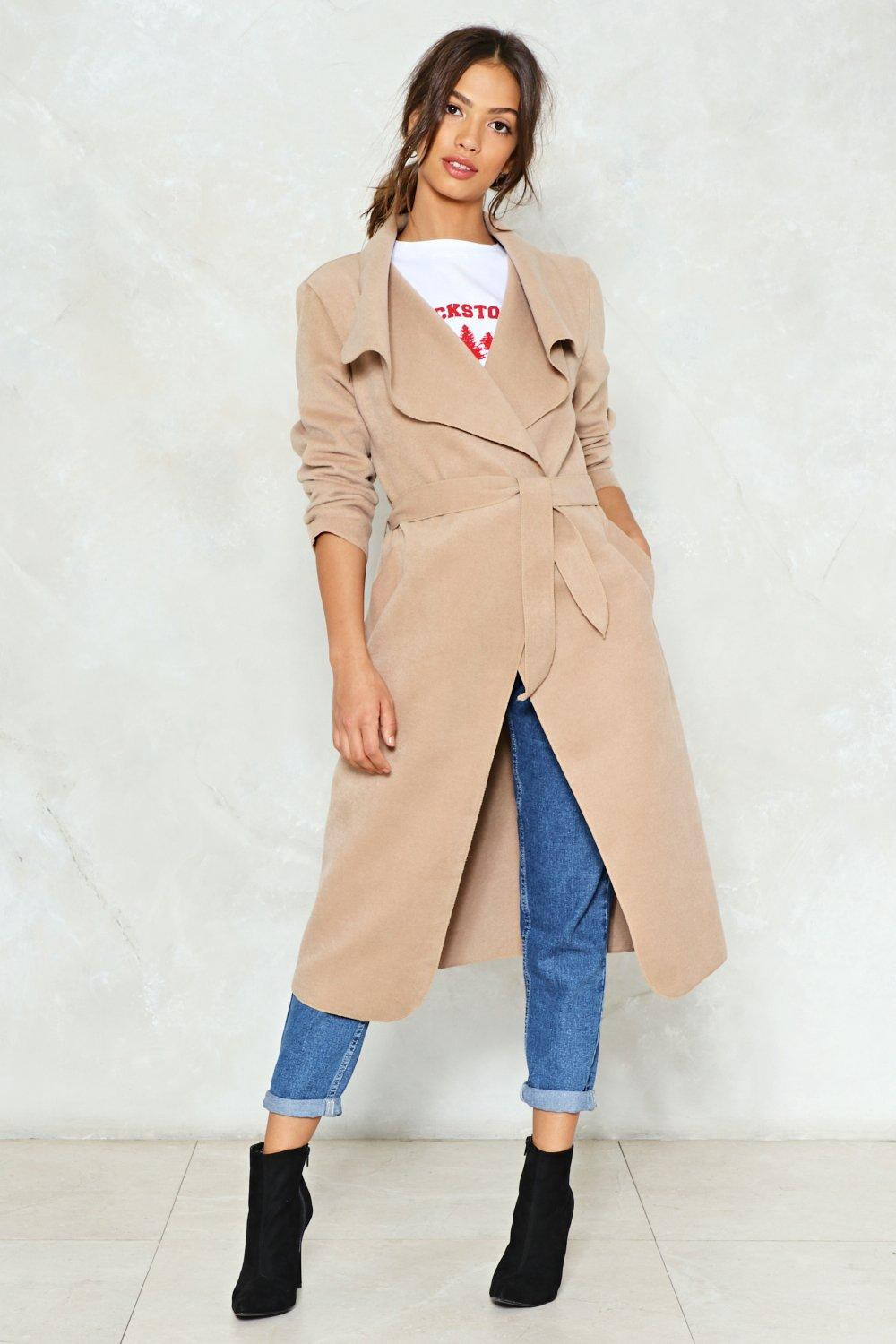 Let's Wrap It Up Waterfall Coat | NastyGal (US & CA)