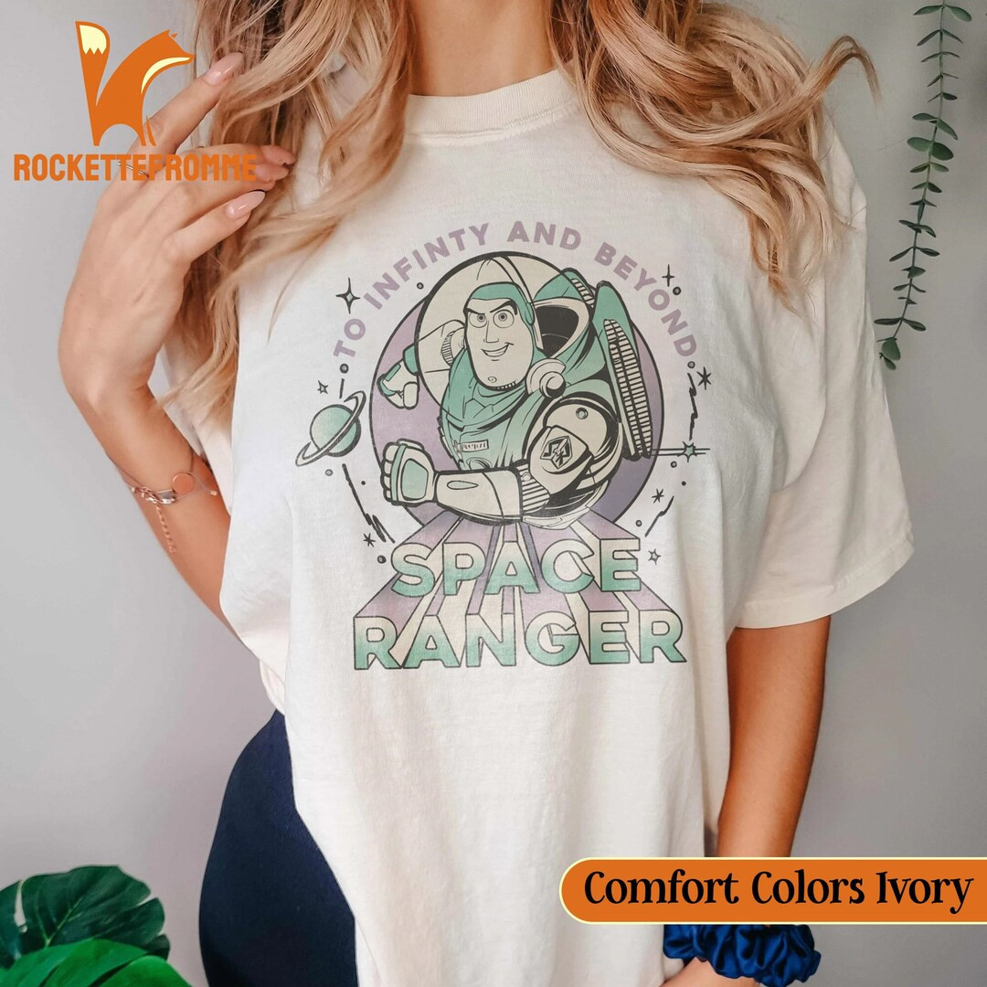 Retro Disney Pixar Toy Story Buzz Lightyear Space Ranger Shirt, Disneyland Comfort Colors® Shirt... | Etsy (US)