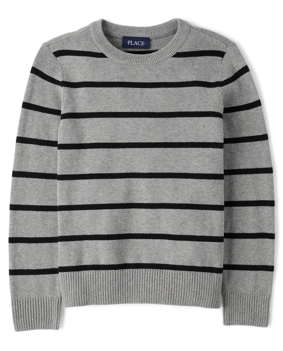 Boys Lightweight Striped Sweater - gray | The Children's Place