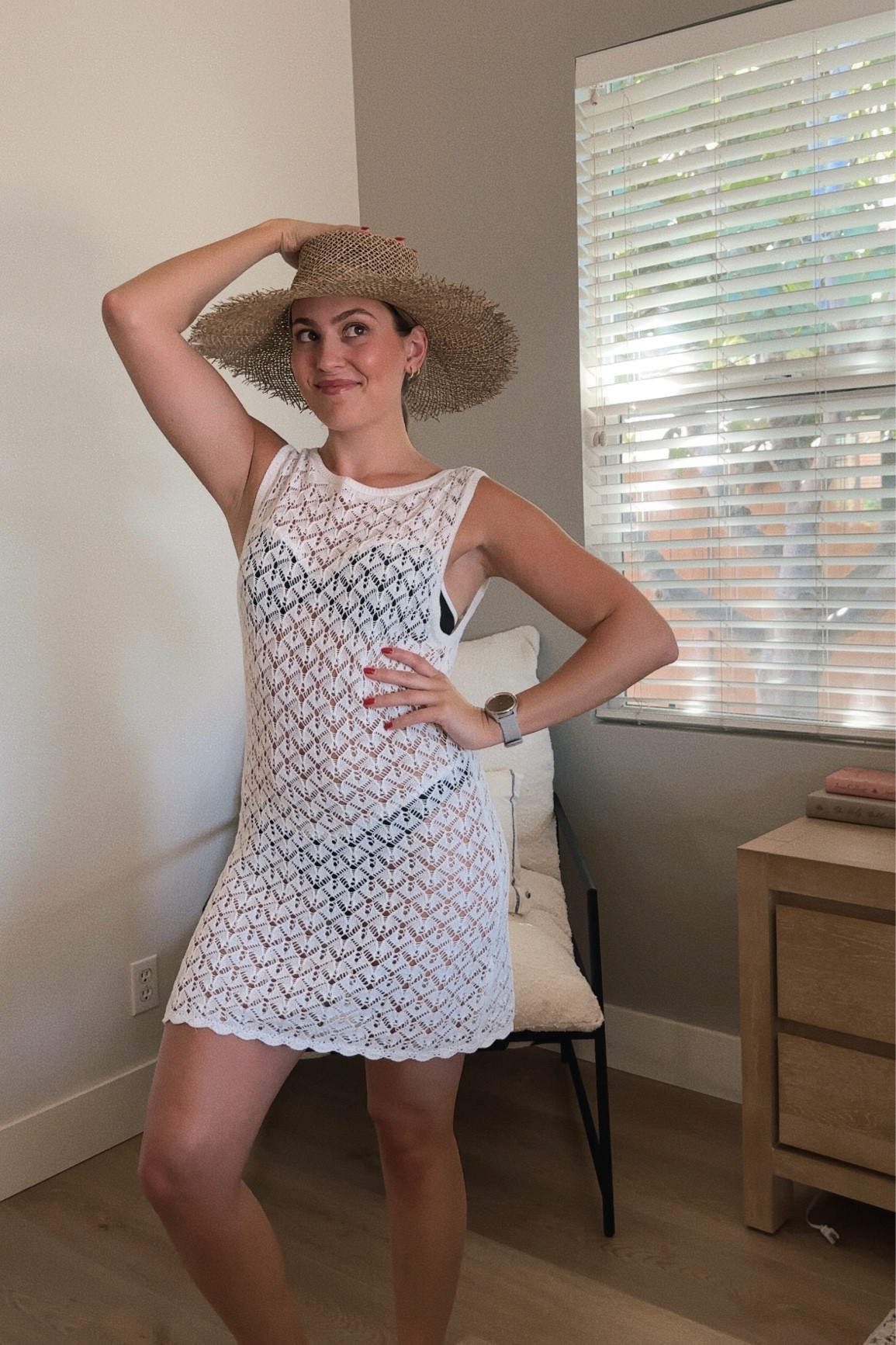 Will be wearing this coverup and bikini all summer long!🤍☀️


Black bikini
High leg bikini 
Abercrombie summer outfit 
Coverup 
White coverup 
White dress 
Lack of color hat 
Summer outfit 
Europe outfit 

#LTKFindsUnder50 #LTKSwim #LTKTravel