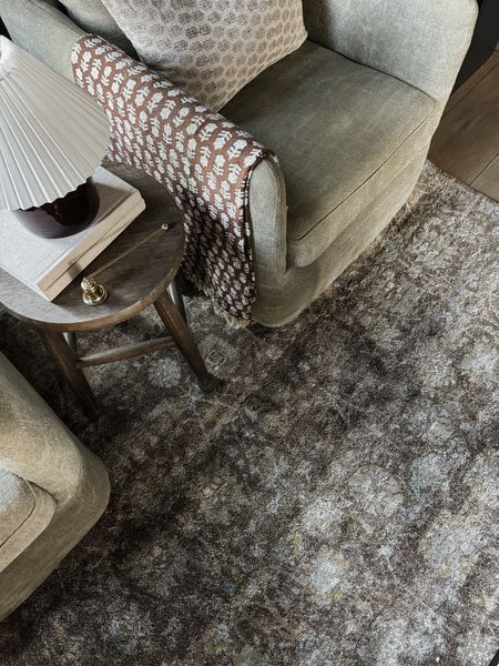 This is one of my newer rugs from Magnolia home. It has lots of warm tones, a little bit of yellow and slight hints of light blue. Moody new rug. From Loloi it’s also 61% off at Wayfair right now.

#LTKSaleAlert #LTKStyleTip #LTKHome