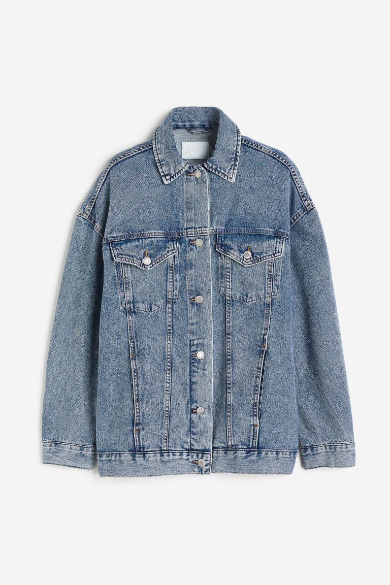 H & M - Oversized Denim Jacket - Blue | H&M (US + CA)