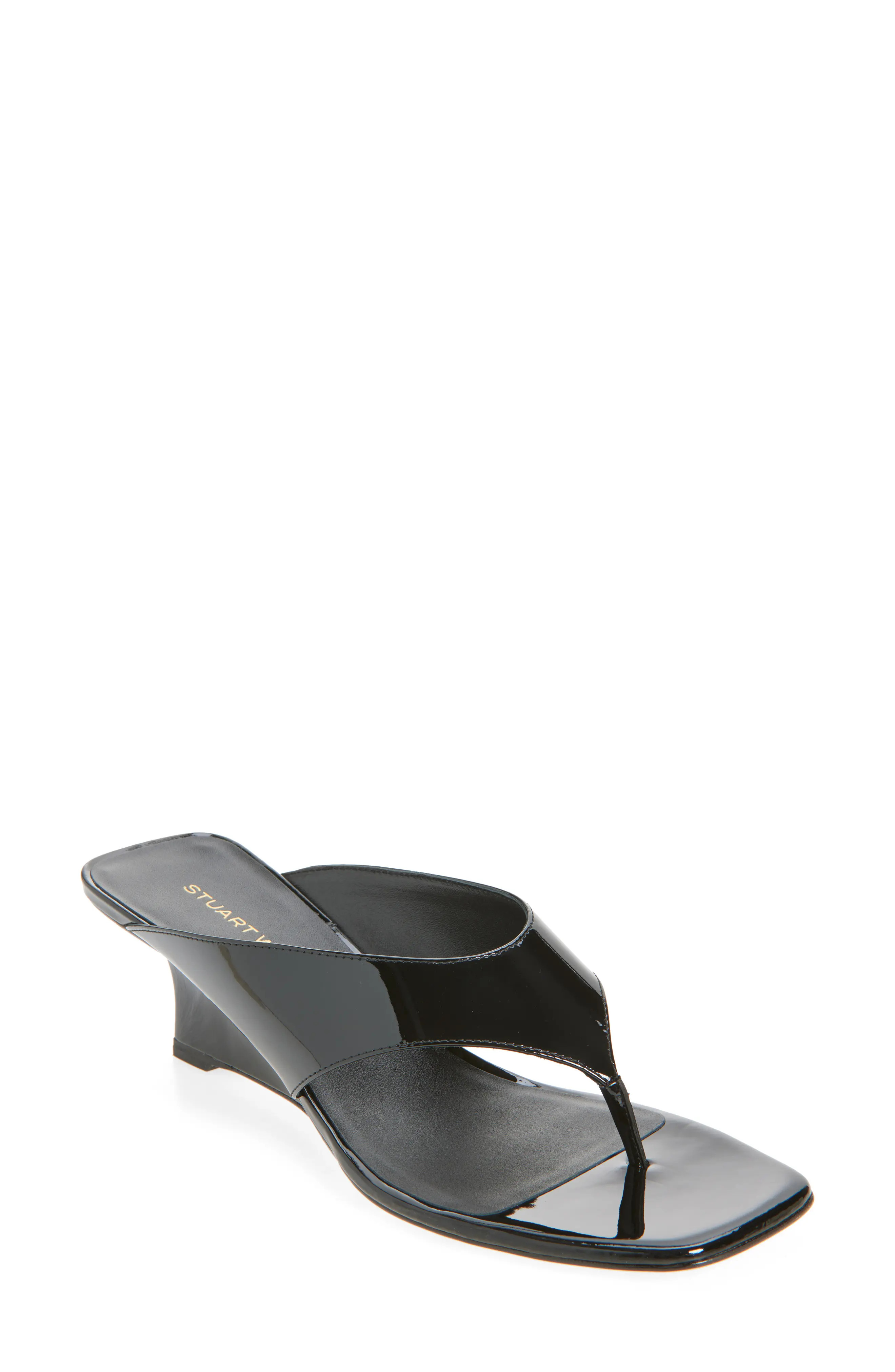 Stuart Weitzman Vinnie 50 Wedge Thong Sandal (Women) | Nordstrom | Nordstrom