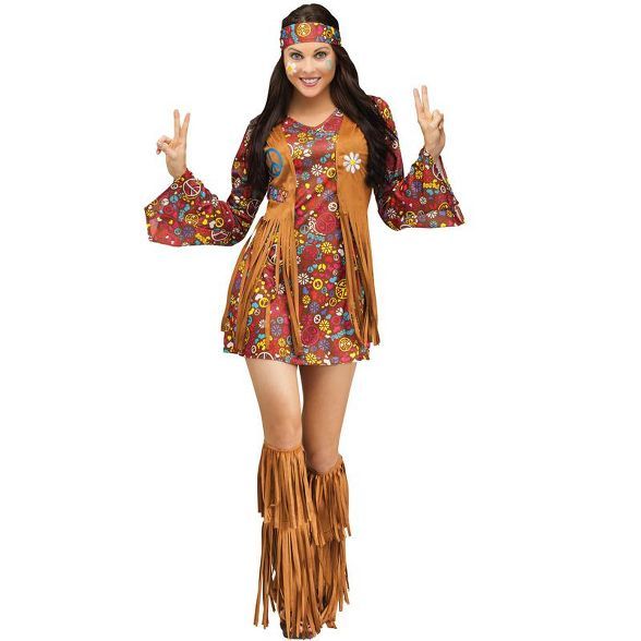 Fun World Peace and Love Hippie Adult Costume | Target