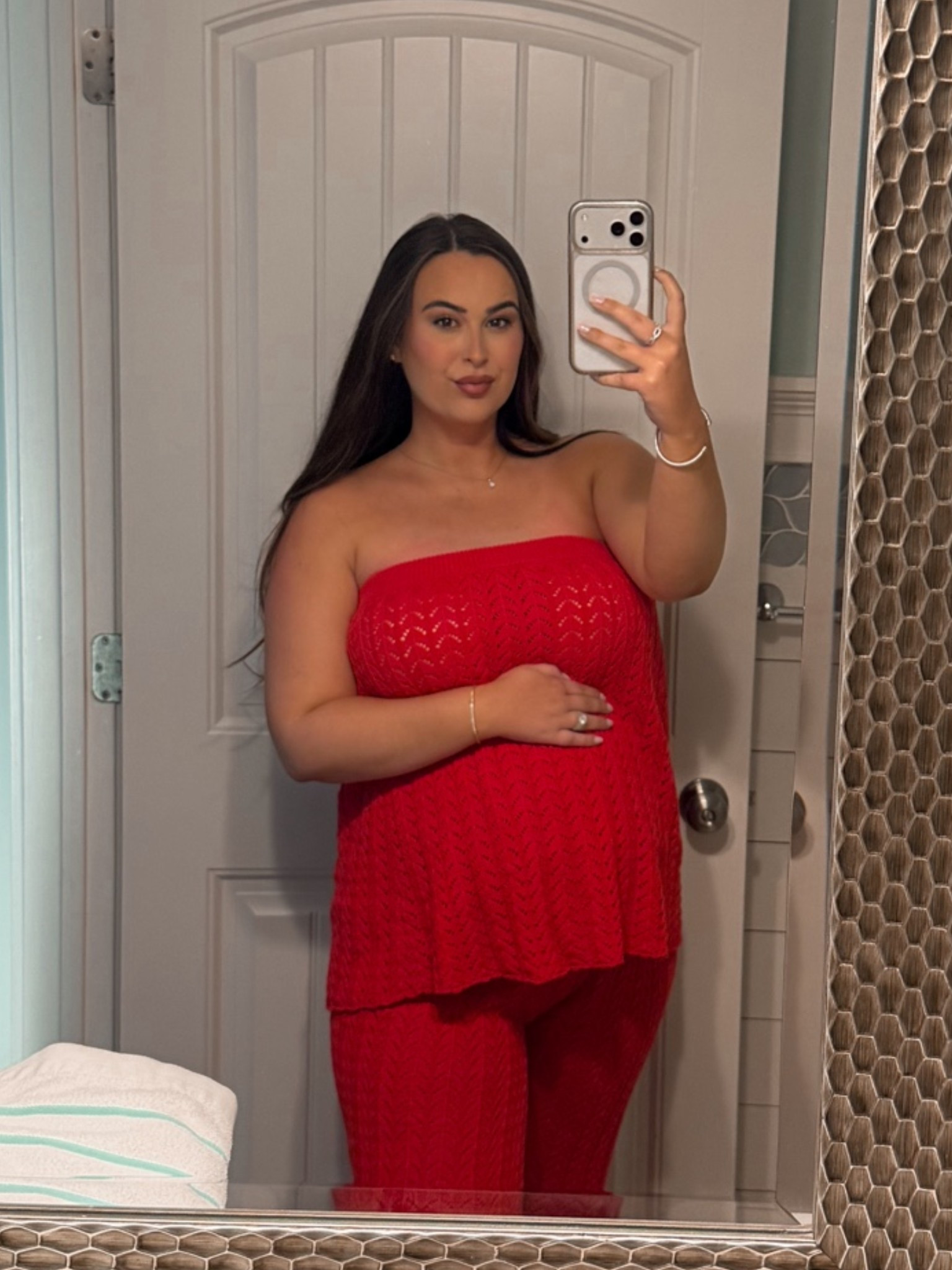 Bump outfit, sabo skirt, maternity outfit, two piece matching set.

#LTKootd #LTKBump