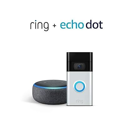 All-new Ring Video Doorbell, Satin Nickel (2020 release) with Echo Dot | Amazon (US)