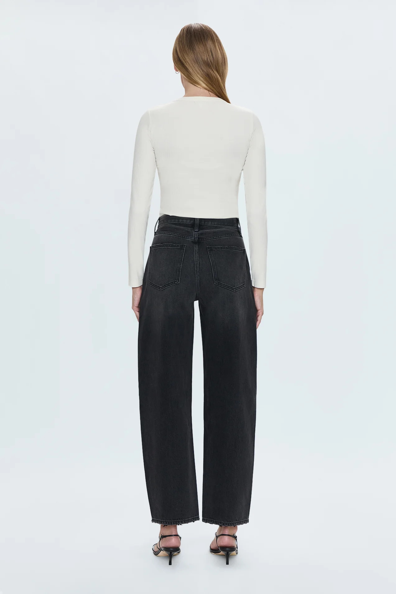 Wes High Rise Barrel Jean - Caviar | Pistola Denim